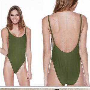 Dippin' Daisy's Olive Green One Piece Swimsuit